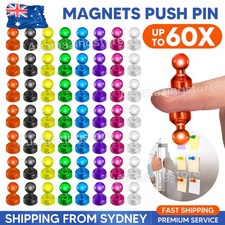 UP 60x Magnets Push Pin Thumbtacks Magnets Fridge Whiteboard Magnets Office Home Pins & Thumbtacks price