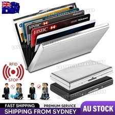 RFID Blocking Stainless Slim Wallet ID Credit Card Holder Case Protector Purse Wallet (Outdoor) price