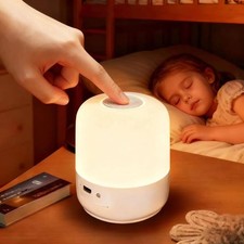 Portable Baby Night Light, 3 Colors Egg Light for Nursery, Mini Bedside Table... Baby Room Nightstand price