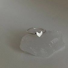 Fashion Silver Cute Heart Adjustable Ring Wedding Party Women Jewelry Gift New Silver Ring price