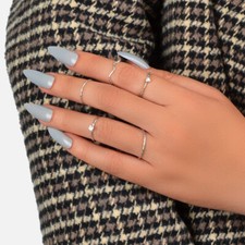 Ring Set Collection Stylish Ring Bundle Multiple Rings in One Set Combo Jewelry Silver Ring price