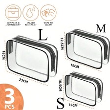 Clear Toiletry Bag,Portable Travel Makeup Bags with Zipper Clear Organizer Bags Makeup Bag price