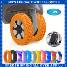 8Pcs Silicone Luggage Wheel Covers Suitcase Protector Wheels Protection Sleeve Suitcase / Luggage price