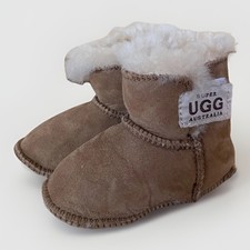 Super UGG Australia Baby Infant Sheepskin Boots - Chestnut Brown - Size S (15cm) Baby Booties price