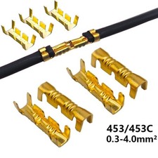 200Pcs U-shaped Brass Copper 0.5-1.5mm² Crimp Electrical Connector Wire Terminal Connector price