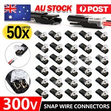 10-50X 12V Wire Cable Snap Plug in Connector Terminal Connections Joiners Auto Connector price