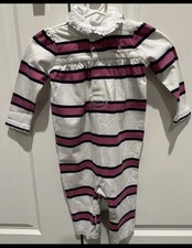RALPH LAUREN Baby Girl Striped Cotton Bodysuit Size 6 Months or 7-8 Kgs Girls' Bodysuit price
