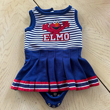 Vintage Y2K Sesame Street Elmo Baby Cheer Dress Size 0-3 Months Girls' Bodysuit price