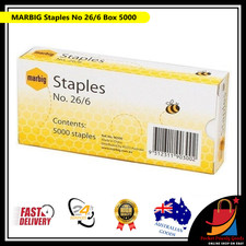 MARBIG(R) 90300 Staples No. 26/6 5000Bx No. 26/6 Box 5000 Stapler price