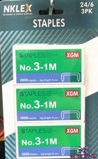 No.3-1M Staples 3000pcs 24/6 Stationery Office Stapler Paper Home Business DIY Stapler price