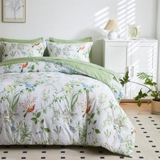 All Size Bed Ultra Soft Quilt Duvet Doona Cover Set Bedding Pillowcase Green Bedroom Set price