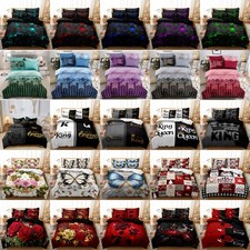 3Pcs Ultra Soft Quilt Duvet Doona Cover Set Pillowcase Single/Double/Queen/King Bedroom Set price