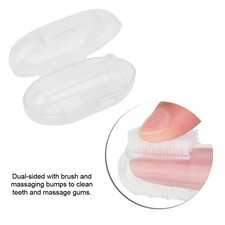Silicone Baby Safe Finger Toothbrush Infant Safe Teeth Cleaner With Storage Case Baby Toothbrush Case price