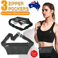 Unisex Sport Bum Bag Waterproof Adjustable Waist Pack for Running Hiking AU Unisex Sports Bag price