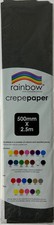 Crepe Paper - Black - 500mm x 2.5m - One Sheet Crepe Paper price