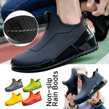 Unisex Men Rain Short Boots Outdoor Waterproof Ankle Wellies Garden Shoes Boots (Outdoor) price