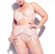 Hips & Curves City Chic Ladies Cosette Garter Belt size 3X 4X Colour Blush Garter Belt price