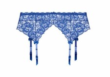 Fox & Royal City Chic Ladies Olivia Garter Belt sizes 14 16 18 20 22 24 Blue Garter Belt price