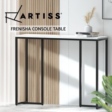 Artiss Console Table Hallway Table With Marble Effect Tabletop White Entry Table Console Furniture price