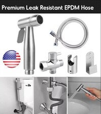 Stainless Steel Handheld Bidet Spray Shower Head Shattaf Toilet Adapter Hose New Toilet Adapter price