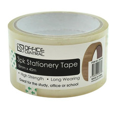 Stationery Tape, 18 Mm X 40 M Size (Pack of 3) Cellophane Tape price