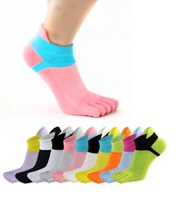 WOMENS GIRLS Cotton TOE SOCKS Running Sports  Ankle Five Finger AU Girls' Socks price