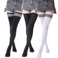 Girls Ladies Women Thigh High Over the Knee Socks Extra Long Cotton Stockings Girls' Socks price