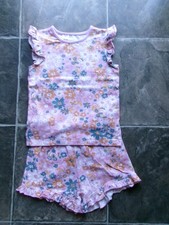 Girl's Cotton On Lilac Floral Cotton Knit Summer Pyjamas Size 7 GC Girls' Pyjamas price