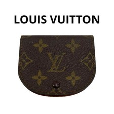 Louis Vuitton Monogram Coin Case Canvas & Leather Unisex Vintage 80s 824 Unisex Wallet price
