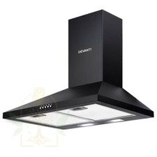Devanti Pyramid Range Hood Rangehood 600mm 60cm Kitchen Canopy Black Range Hoods price
