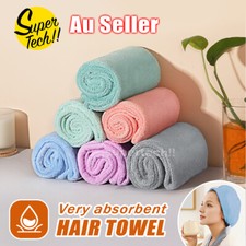 Quick Dry Hair Towel Drying Turban Bath Towel Head Wrap Fast Hat Spa Cap Soft AU Beach Towel price