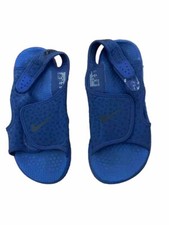 Nike Boys Blue  Summer  Sandals Adjustable Size Us 3 Summer Slides Boys' Slippers & Sandals price