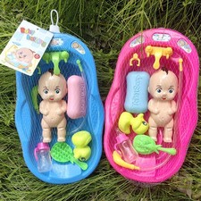 1Set Baby Dolls Bath Pretend Play Baby Doll Care Toys Girl Boy Doll Bath Toys Baby Care Set price