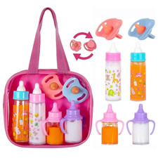 Large Size Baby Doll Feeding Bottle Set Baby Care Toy Stroller 2Pcs Milk and Jui Baby Care Set price