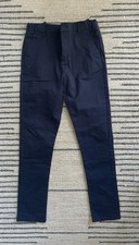 Marks & Spencer Boys Chino Trousers Navy blue Adjustable Waist Age 11-12 Boys' Trousers price