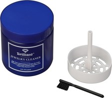 Brilliant Jewellery Cleaner with Cleaning Basket and Brush 236ml - Free Postage Basket price