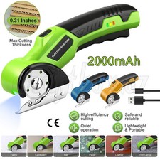 Cordless Electric Scissors 2000mAh Battery Rechargeable/ Rotary Cardboard Cutter Scissors price