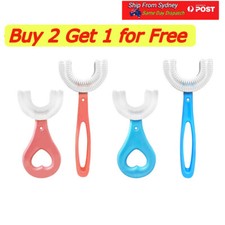 Baby Toothbrush U-shaped Silicone Brush Head Oral Cleaning Teeth For Kids AU Baby Toothbrush price