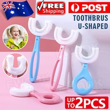 Baby Toothbrush U-shaped Silicone Brush Head Cleaning Teeth for Kids 2-12 Year Baby Toothbrush price
