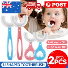 Baby Toothbrush U-Shaped Silicone Brush Head Cleaning Teeth for Kids 2-12 Years Baby Toothbrush price