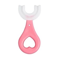Baby Toothbrush U-Shaped Silicone / Pink - AGE 1-5 Year Old. FREE POSTAGE Baby Toothbrush price