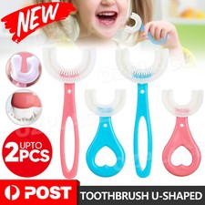 Baby Toothbrush U-Shaped Silicone Brush Head Cleaning Teeth for Kids 2-12 Years Baby Toothbrush price