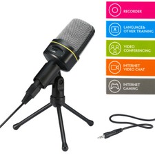 Condenser Microphone Mic 3.5mm Corded Studio Capacitive with Tripod Stand SF-920 Studio Microphone price