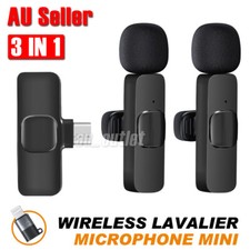 2 Wireless Lavalier Microphone For Phone Android iPhone Vlog Live Stream Mic Studio Microphone price