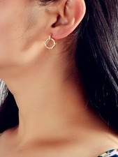 Classic Elegant Round Stud Earrings Timeless Design Versatile Ear Accessories Costume Earrings price
