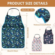 3 Pcs Adult Bib for Women Reusable Adjustable Adult Feeding Bib with Top leOpn Feeding Bib price