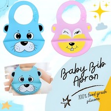 Baby Feeding Bib Apron Smock Waterproof Silicone Boy Girl 0-6 Toddler Kid . Feeding Bib price