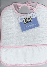 BIB - Pink colour trim - 8 months - DMC brand - (RS669/83)(1643) Feeding Bib price