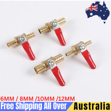 Brass Ball Valve OD 6mm 8mm 10mm 12mm Hose Barb Inline Shut-off Tap Faucet Kit Inline Tap price