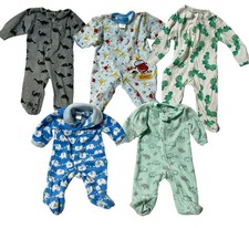 0-3 month Sleepers Footed Pajamas 5 pieces Baby Pyjamas price